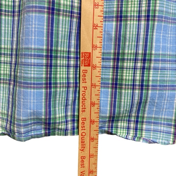 Vineyard Vines Slim Fit Tucker Shirt Mens Medium Light Blue Plaid Shep & Ian - Picture 12 of 12